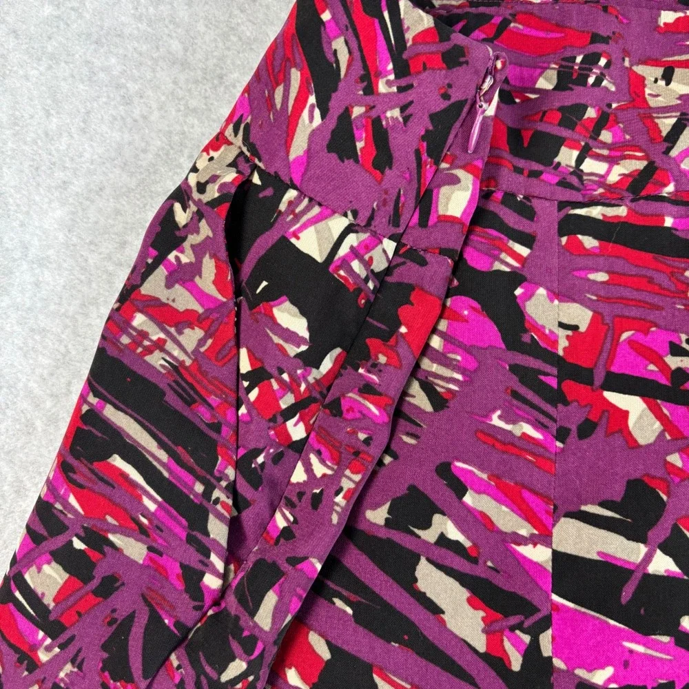 Ann Taylor Pencil Skirt Abstract Print Career Office Wear Size 6 - Picture 7 of 11